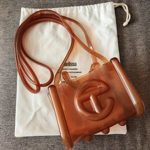 Melissa x Telfar Small Jelly Shopper - Clear Brown (with dust cover bag)